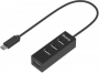 Разветвитель USB-C Buro BPH-C-1906 4порт. черный (BU-USBC-HUB-4U20) img
